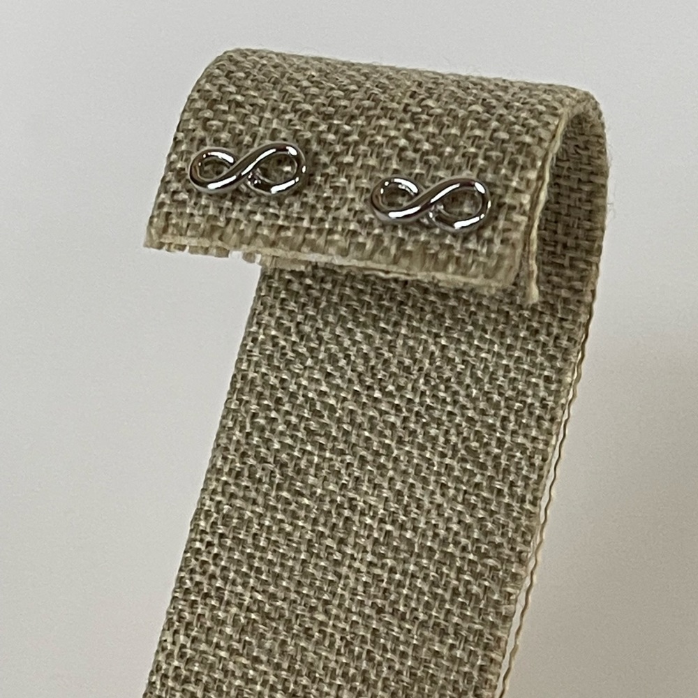 New Silver Infinity Studs